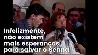 Anuncio oficial morte de Senna feito pelos medicos Italianos | Legendado