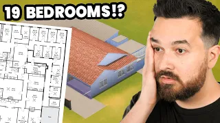 This REAL floor plan has 19 bedrooms!?