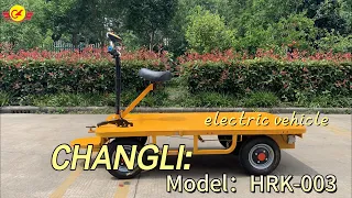 Electric flatbed truck load king trolley hauler site tow plate hand-pulled truck  Dump trailer