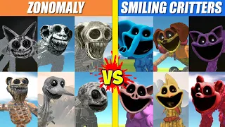 Zoonomaly vs Smiling Critter Battles | Animal Revolt Battle Simulator