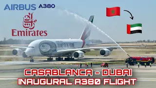 Emirates Airbus A380 Inaugural Flight | Casablanca 🇲🇦 to Dubai 🇦🇪 | Trip Report