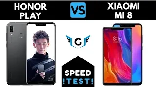 Honor Play VS Xiaomi Mi 8 Speed Test - Battle of Flagships!!