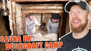 Die SAUNA ist FERTIG - Schwitzhütte im BUSHCRAFT CAMP | Fritz Meinecke reagiert auf die Naturensöhne