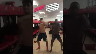 Paquetá e Vinícius Jr dançando axé