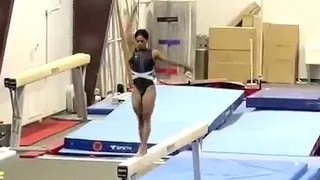 Gabby Douglas 🇺🇲 - 13,350 Beam Comeback routine - American Classics 2024