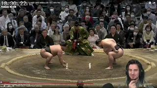 SUMO HYPE, HE STEPS ON HIS HAND!? | Day 15/15 (FINAL DAY) Commentary, March 2023 Makuuchi Basho