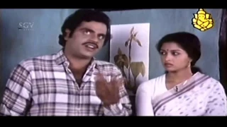 Ambarish || Gowthami || Elu Sutthina Kote Kannada Movie || Funny War With Lover's Scene