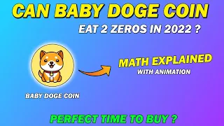 🔥Can Baby Doge Coin Eat 2 Zeros In 2022 ? Math Explained with Animation