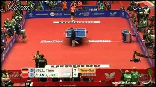 2012 WTTTC MT-F/CHN-GER/G1: ZHANG Jike - BOLL Timo [720p/Full Match|Short Form]