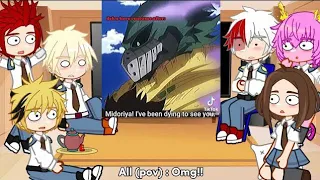 “Past Class - 1A Reacts To Izuku Midoriya” || Mha/Bnha || Gacha club ||