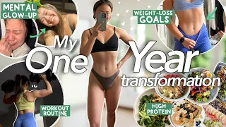 HOW I *ACTUALLY* TRANSFORMED MY BODY + LIFE IN 1 YEAR | Body Dysmorphia, Glowing-up + My New Mindset