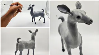 Clay Sculpting : How to make Deer with - Clay | Clay modelling | Clay Craft | Easy Clay animals