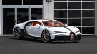 NEW! 2022 Bugatti Chiron Pur Sport Delivery - Blanc over Tangerine 4K