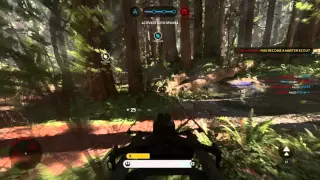 STAR WARS Battlefront Darth Vader VS Speeder Bike FUNNY