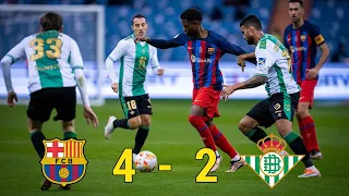 Real Betis vs FC Barcelona (2-4) Spanish Super Cup Semi Final 2023 FULL Match