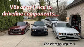 Finally dropping the E34 540's transmission  | The Vintage 2021 Prep Pt. 1