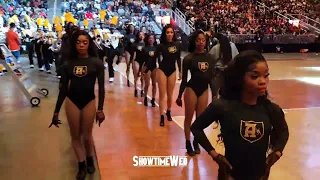 Alabama State Marching In MMH Band and Stingettes - HBCUCulture.com Battle of the Bands