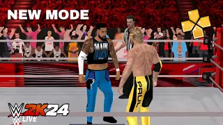 JEY USO VS LOGAN PAUL - NEW MODE WWE 2K24 PSP ANDROID GAMEPLAY