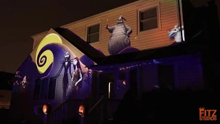 This is Halloween// The Nightmare Before Christmas Halloween House Projection Show 2019