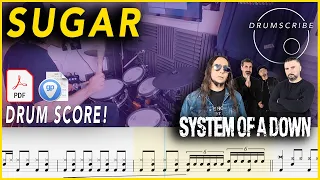 Sugar - System Of A Down | DRUM SCORE Sheet Music Play-Along | DRUMSCRIBE