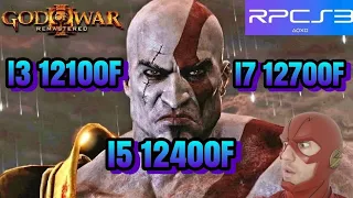 God of War 3 Rpcs3 - I3 12100F Vs I5 12400F Vs I7 12700F - GTX 1650 - Best settings configs