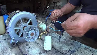 How to wire up a washing machine electric motor