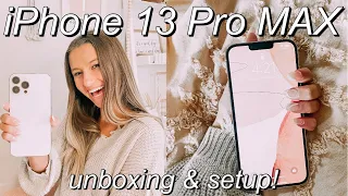 iPHONE 13 PRO MAX UNBOXING + SETUP! (camera test, cinematic mode, review, + more!)