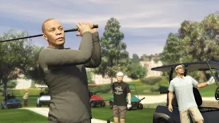 Dr. Dre Golfing Incident- GTA Online The Contract DLC "On Course" Mission