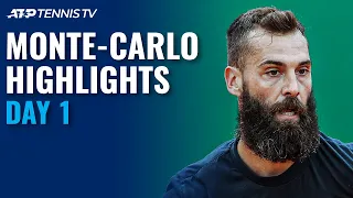 Goffin Faces Cilic; Paire vs Thompson | Monte-Carlo 2021 Day 1 Highlights
