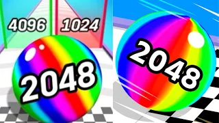 Number Ball Race & Merge 3D vs BallRun 2048 Merge Number iOS gameplay walkthrough