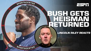 Lincoln Riley describes what Reggie Bush getting his Heisman Trophy back means to USC | SportsCenter