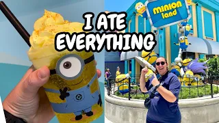 I ORDERED THE WHOLE MENU AT MINION CAFE | Universal Studios Florida