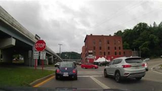 Driving from Martins Ferry, Ohio to Wheeling, West Virginia