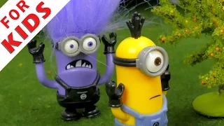 The Minions VS The Evil Minion . Cartoon for kids.