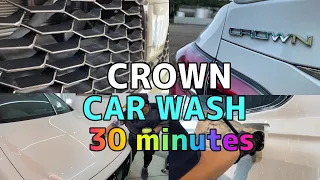 ピカピカの「クラウン」を徹底洗車します。Toyota crown