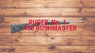 Ruger® No .1 450 Bushmaster 1:10 Twist Tech Tip