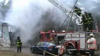 Home in Poland burns