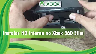 🔸 XBOX 360 SLIM ⁞ Como INSTALAR o HD interno ou REMOVER ( PT - BR )