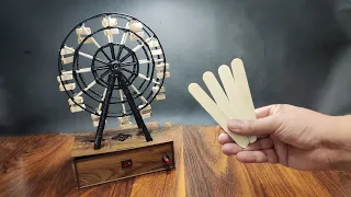 Making Ferris Wheel _ POPSICLE STICKS CRAFTS #3Dpen