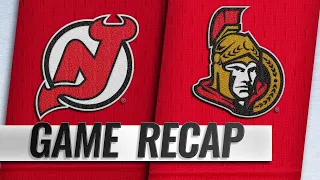 Stone, White lead Senators to 7-3 win over Devils