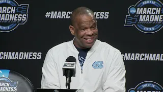 UNC press conference with Hubert Davis, Armando Bacot, RJ Davis and Hubert's son Micah #UNC