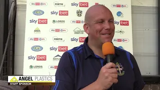 POST MATCH Matt Gray Sutton United 2 Mansfield Town 1 27/08/22 EFL2