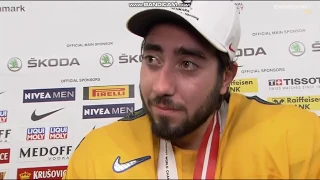 2018 IIHF WHC - Mika Zibanejad talking Finnish (interview)