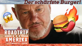 "Du VERBRENNST Dir die FRESSE!" 🌶️ Der SCHÄRFSTE Burger in Texas! | Roadtrip Amerika | Kabel Eins