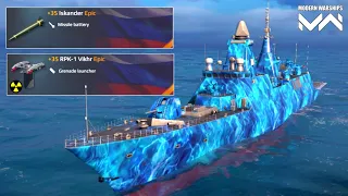 CN Type 054B With Iskander And RPK-1 Vikhr Nuke GL Full Gameplay - Modern Warships