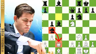 PRIMEIRA VITÓRIA NO MUNDIAL - Magnus Carlsen Vs Nepomniachtchi - Rodada 6
