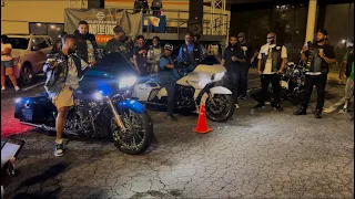 Harley Davidson racing 🏁 but with a twist slow roll edition 🔥|| rare breed atl 2023 annual 🦅