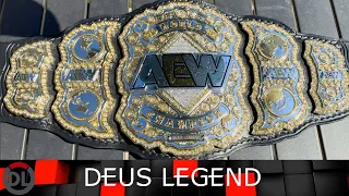 ShopAEW AEW World Championship Title Belt on MW Belts Leather | 4K #wwe #wwechampionship #aew