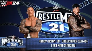 WWE 2k24 - Randy Orton vs Undertaker: Last Man Standing Match|WrestleMania 21