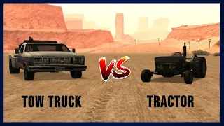 GTA SanAndreas - Tow Truck VS Tractor | Dream Gangsters Gaming